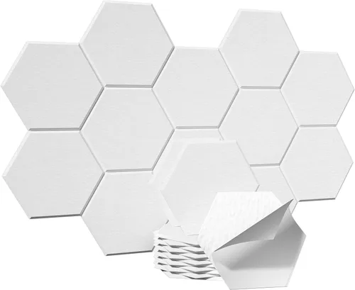 Miniatura 18 de Paneles acústicos, Magrowill, paquete de 12 paneles de pared insonorizados, paneles acústicos de alta densidad absorbentes de sonido