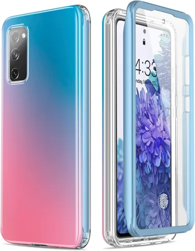 Miniatura 9 de Esdot Funda compatible con Samsung Galaxy S20 FE con protector de pantalla integrado, con diseño de moda para mujeres y niñas, funda protectora