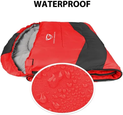 Miniatura 5 de Gold Armour Sacos de dormir para adultos, niños, niñas, mochileros, senderismo, campamento, clima frío y cálido 4 estaciones, uso en interiores