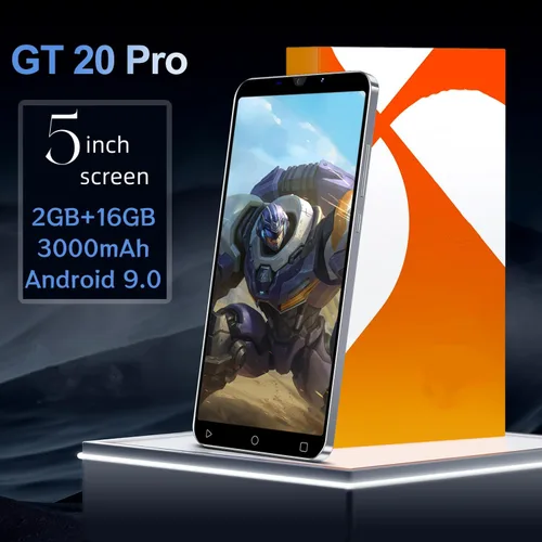 Miniatura 6 de Teléfono móvil KostSell, pantalla de 5.0 pulgadas, Android 9.0, 16GB ROM (SD hasta 128GB), doble SIM, cámaras duales, desbloqueo por ID facial