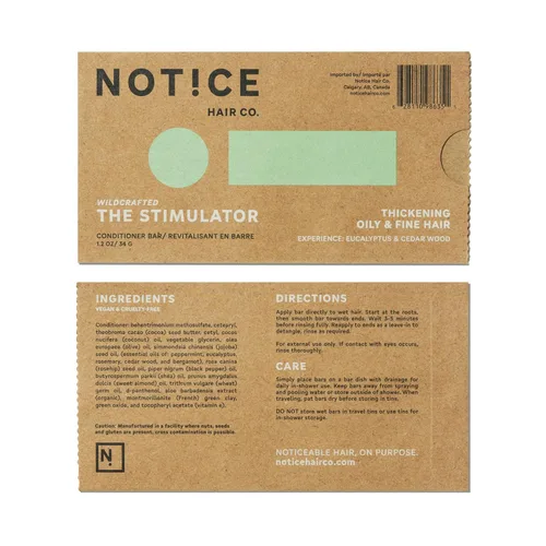 Miniatura 7 de NOT!CE Hair Co. The Stimulator Conditioner Bar - engrosamiento cabello graso y fino