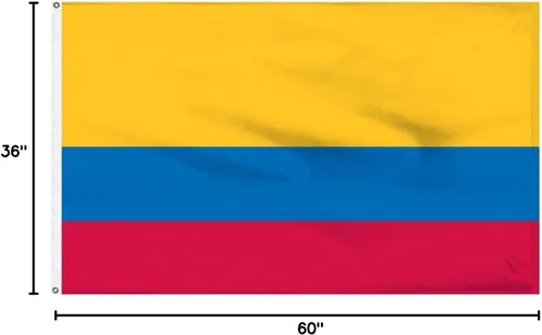 Miniatura 2 de Bandera de Colombia 3x5 Bandera de país colombiano Banderín Sudamericano Bandera Nueva