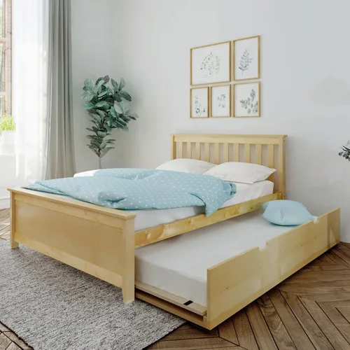 Miniatura 12 de Max & Lily - Cama individual, base de cama con cabecero para niños, listones, color blanco.