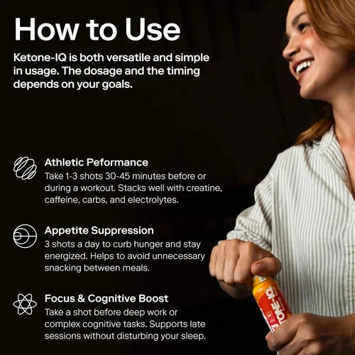 Miniatura 7 de Ketone-IQ Shots de Energía de Cetonas Exógenas Sin Cafeína - Paquete de 24 Bebidas Energéticas Sin Cafeína con 10g de Cetonas - Sin Azúcar, Sin Sal