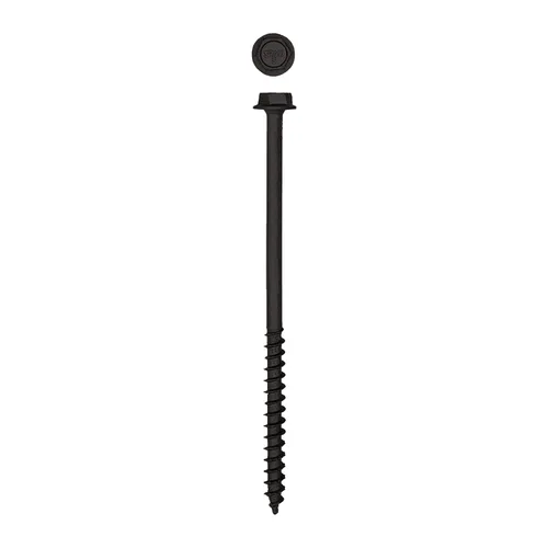 Miniatura 7 de Tornillos de retraso de madera estructural con cabeza hexagonal exterior de 1/2 "x 5" Powerlags Hex (25 EA)