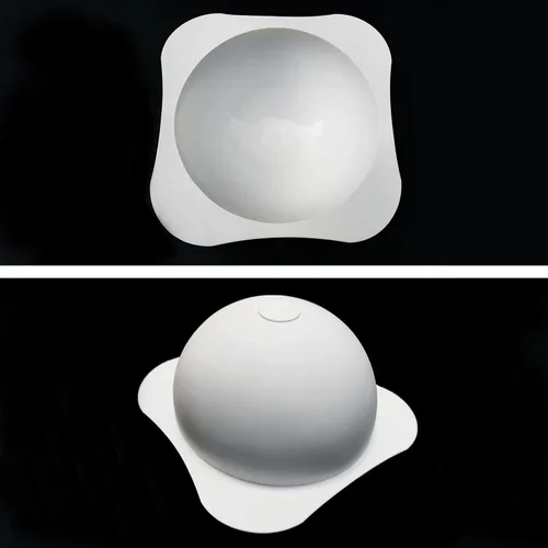 Miniatura 5 de Moldes de silicona grandes para bolas planetarias, molde de silicona esférica + 2 martillos de madera, molde redondo antiadherente para pasteles