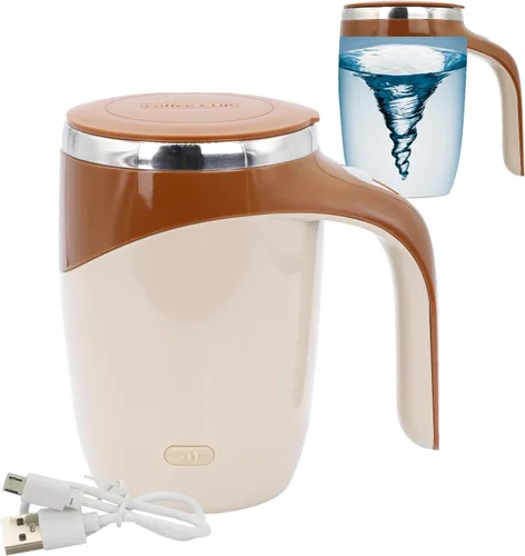 Miniatura 14 de Taza autoagitación - Taza magnética eléctrica automática para café, taza de mezcla giratoria linda, para remover café/té/chocolate caliente/leche