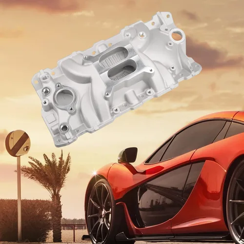 Miniatura 7 de Colector de admisión de aluminio de doble plano compatible con Chevy SBC 305 350 383