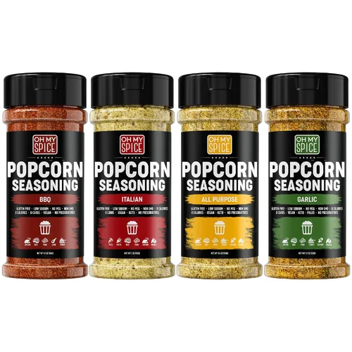 Miniatura 20 de Popcorn Seasoning Chocolate Powder Mix - Gluten Free & Low Sodium Cocoa Powder Blend Popcorn Flavoring Seasoning. Healthy Movie Night Theater Pop