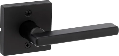 Miniatura 33 de Kwikset Halifax Manija interior de puerta de privacidad con cerradura, manija de puerta para baño y dormitorio, cerradura de botón de presión sin