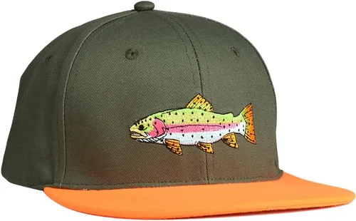 Miniatura 14 de EDTREK Gorra Snapback de rendimiento para exteriores con ala plana - Bordado único de animales Naranja - Faisán