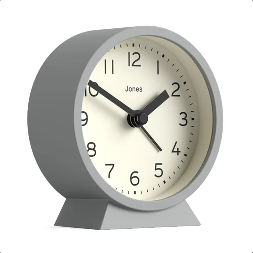 Miniatura 6 de JONES CLOCKS Mini reloj despertador Midnight Diseño contemporáneo Negro Elegante, compacto y funcional para mesita de noche, escritorio