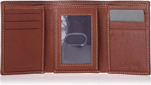 Miniatura 4 de Timberland Men's Leather Trifold Wallet with Id Window