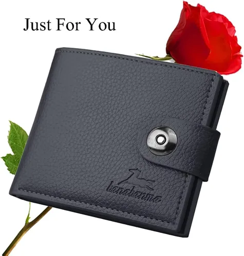 Miniatura 29 de Cartera delgada para hombre con monedero, cartera minimalista con cremallera, carteras plegables para hombre con tarjetero de crédito, cartera
