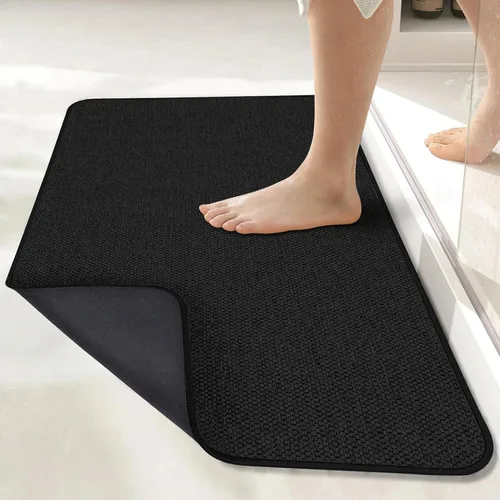 Miniatura 37 de Bosap Alfombra de Baño, Alfombras Corredoras de Baño Ultra Delgadas, Alfombras de Baño Grandes para Baño, Secado Rápido, Antideslizante, Lavable a