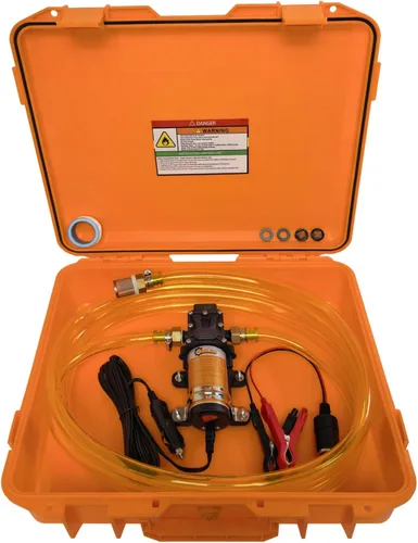 Bomba eléctrica de transferencia de combustible de 12 V CC, transfiere hasta 110 galones de gasolina o diesel por hora, perfecta para automóviles,