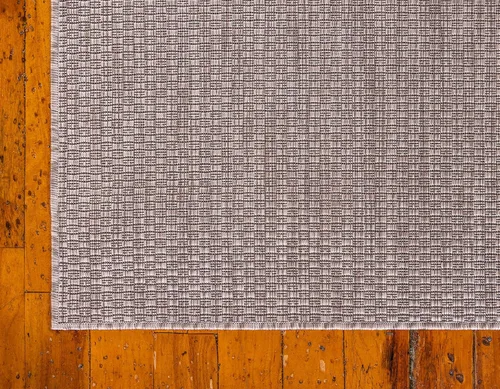 Miniatura 10 de Unique Loom Alfombra tradicional de color sólido, casual de interiores y exteriores, de tejido plano, alfombra color aguamarina 8'0 x 11'4) Beige