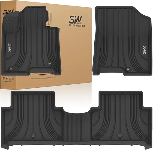 Miniatura 12 de 3W Alfombrillas para Hyundai Ioniq 5 2022-2024 (solo para consola móvil), revestimiento de suelo de TPE para todo tipo de clima, ajuste