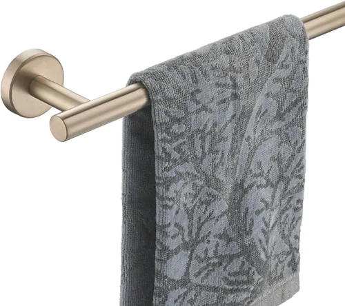 Miniatura 13 de JQK Barra de Toalla de Baño, 33 Pulgadas de Acero Inoxidable 304 Grueso de 0.8mm Soporte de Toalla Individual para Baño, Soporte de Toalla
