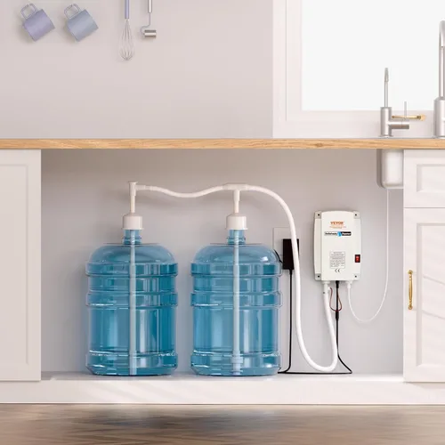 Miniatura 9 de VEVOR Sistema de bomba dispensador de agua embotellada, sistema de dispensación de 2 x 5 galones, dispensador eléctrico automático de agua, bomba