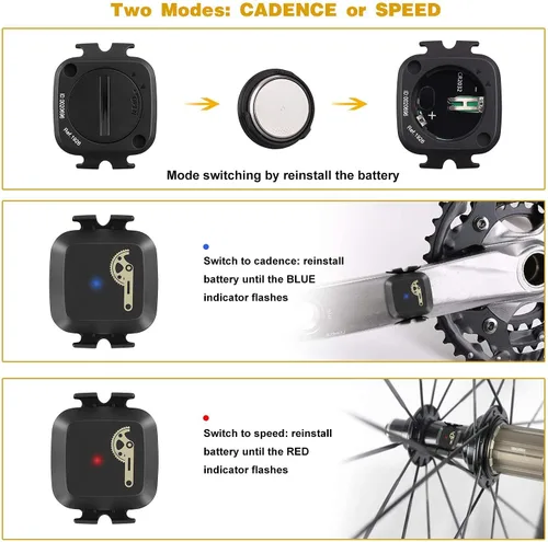 Miniatura 6 de COOSPO Paquete GPS Bike Computer BC200 Cadencia Sensor de Velocidad Bluetooth ANT+Ciclismo RPM Sensor BK467