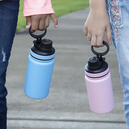 Miniatura 7 de MIRA Botella de agua de acero inoxidable para niños, 12 onzas – Termo de metal que mantiene el frío durante 24 horas, caliente durante 12 horas