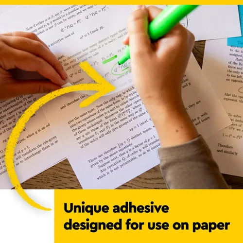 Miniatura 9 de Post-it Notas transparentes, 2.8 pulgadas x 2.8 pulgadas, notas adhesivas transparentes, suministros de regreso a la escuela, productos de oficina