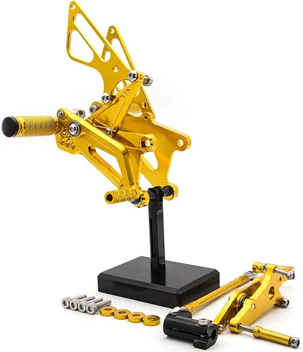 Miniatura 6 de CNC DAYTONA 675 - Juego de clavijas traseras ajustables para motocicleta, pedal de cambio de freno compatible con DAYTONA Street Triple 675 Negro