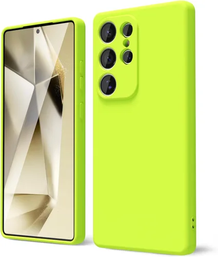 Miniatura 253 de oakxco Funda para teléfono Samsung Galaxy S21 Ultra con agarre de silicona líquida, bonita funda delgada y delgada de goma suave de TPU lisa