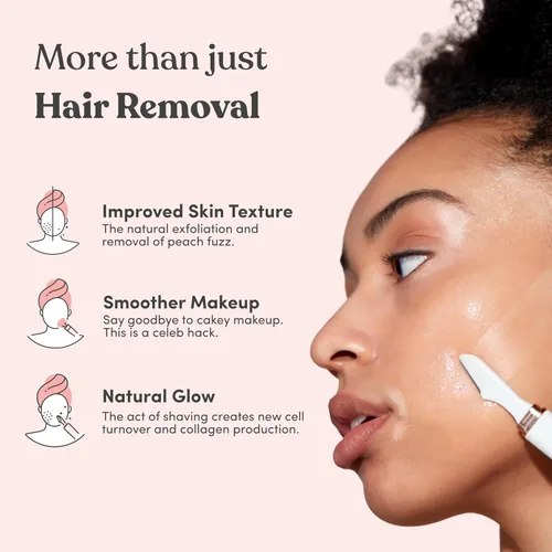 Miniatura 4 de Jill Dermaplane - Recambios de maquinilla de afeitar para mujer, 8 cuchillas de afeitar faciales de un solo uso para depilación facial