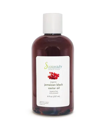 Miniatura 11 de Soapeauty Aceite de ricino negro jamaicano prensado en frío sin refinar Aceite de ricino negro natural 100% puro que promueve una piel y cabello