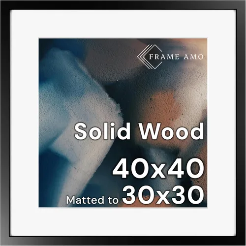 Miniatura 114 de Frame Amo Marco de póster de madera maciza de 13 x 19 pulgadas, color natural, tapete blanco para imagen de 11 x 17 pulgadas, parte frontal