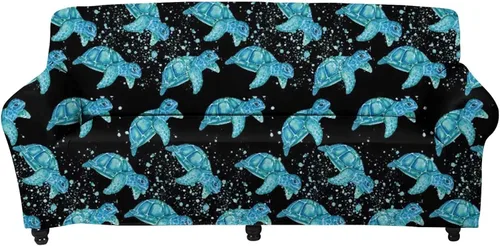 Miniatura 17 de Forchrinse Funda de sofá con estampado navajo africano para sofá de 1 cojín, funda elástica para sofá, protector de muebles para casa rural, hogar