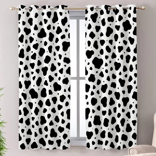 Miniatura 50 de Shrahala Cortinas de hojas de arce otoñales para ventanas de cocina, hojas rojas ardientes, fondo marrón, paneles de cortina de ventana de poliéster
