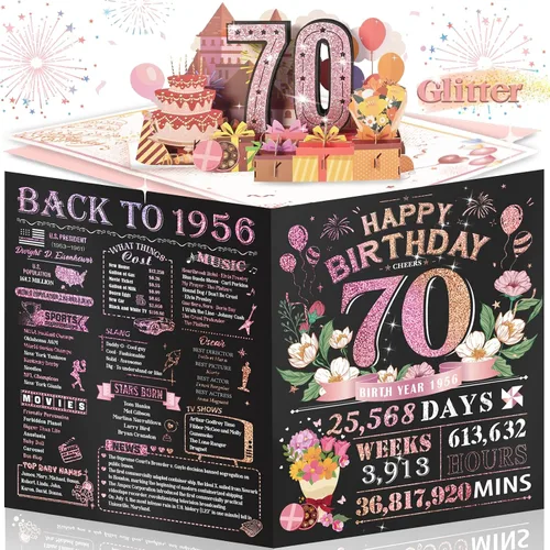 Miniatura 51 de Tarjeta de cumpleaños número 10 para niña, niño, nieto, nieta, hijo, hija, gigante, desplegable, “Happy 10th Year Old”, decoración, regalo de Negro