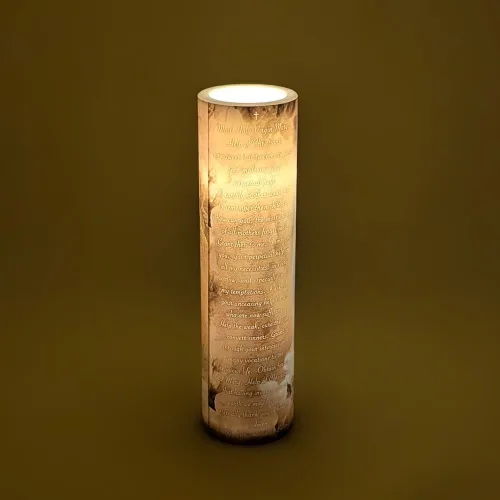 Miniatura 7 de Nuestra Señora de la Buena Ayuda, vela de oración devocional sin llama LED