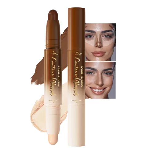 Miniatura 14 de evpct 2En1 Crema Barra de Contorno y Corrector para Maquillaje Facial Kit de Crema para Principiantes Crema de Contorno y Barra de Iluminación Barra