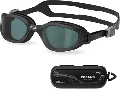 Miniatura 10 de COPOZZ Gafas de natación para mujeres adultas, gafas de natación para mujeres y hombres, antivaho sin fugas, protección UV para adultos