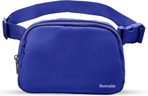 Miniatura 63 de Cangurera cruzada para mujer, mini bolsa para cinturón de 1 litro con correa ajustable de 32 a 51 pulgadas, bolsa de cintura pequeña para viajes