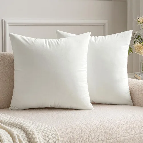 Miniatura 20 de MIULEE Fundas de almohada de terciopelo de 22 x 22 pulgadas, paquete de 2 unidades, color negro, fundas de cojín cuadradas decorativas súper suaves