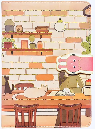 Miniatura 10 de KetA Diario kawaii, diario Kawaii para niñas, lindo cuaderno diario, cuaderno kawaii, 5 x 7 pulgadas, 5.1 x 7.1 in, 256 páginas, cubierta de piel
