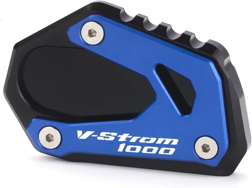 Miniatura 10 de Placa de extensión de soporte lateral de motocicleta compatible con SUZUKI Vstrom 1000 1000XT DL1000 2014-2021 Soporte de almohadilla de pie Gris