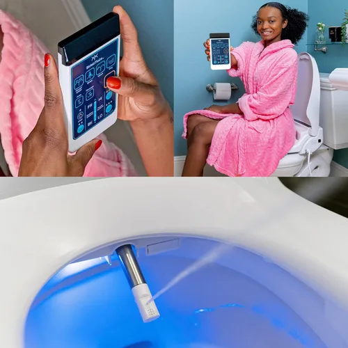 Miniatura 6 de BidetMate Accesorio de bidé térmico serie 2000 para inodoro con agua calentada ilimitada, control remoto inalámbrico, desodorante y secadora de aire