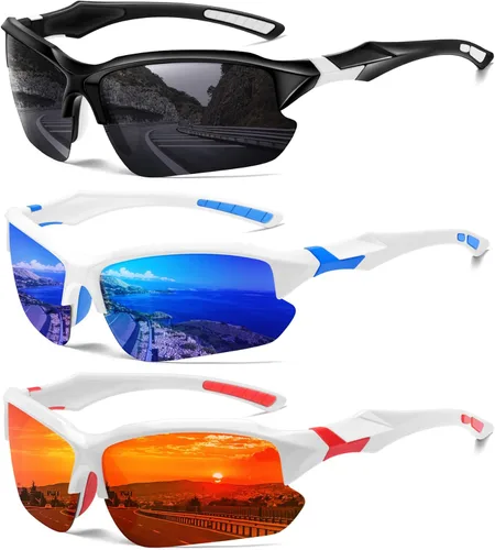 Miniatura 13 de Sports Polarized Sunglasses for Men Cycling Running Fishing UV Protection Sun Glasses Lightweight Half Frame Goggles