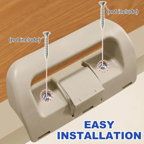 Miniatura 3 de 3851174015 - Manija de puerta de refrigerador de repuesto para puertas superiores e inferiores Dometic, compatible con modelos Beige