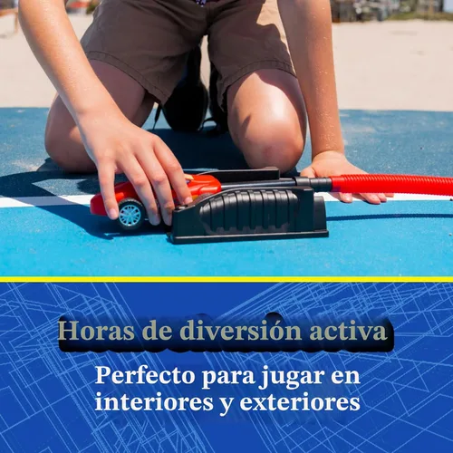 Miniatura 3 de Stomp Racers con energía de aire de Stomp Rocket, paquete de 2 autos de carreras - Lanzador de juguetes de carreras de duelo Stomp Racers