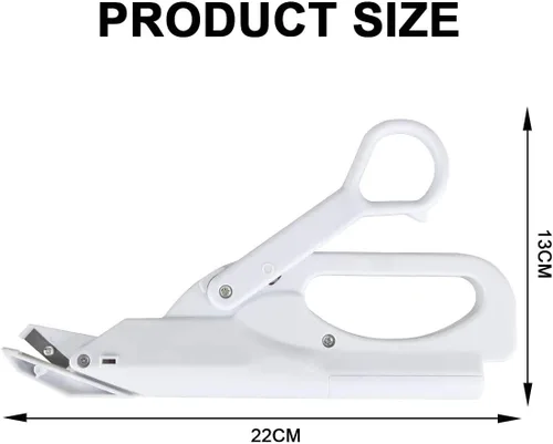 Miniatura 4 de Tijeras eléctricas, multiusos, tijeras de tela eléctricas para el hogar con interruptor de seguridad, tijeras electrónicas de mano