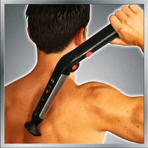 Miniatura 5 de Mangroomer Ultimate Pro Back Shaver con asa 2 cabezas de shock absorber Flex, Bisagra de energía, Extreme Reach y Power Burst