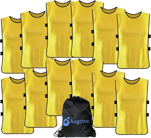 Miniatura 10 de Augctoer Pinnies Scrimmage - Chalecos para niños, jóvenes y adultos (paquete de 12)