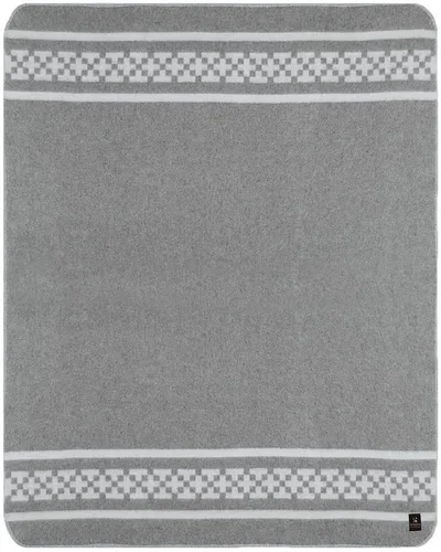 Miniatura 2 de Manta gruesa de lana de alpaca para acampar al aire libre o uso en interiores, diseño étnico, suave lana peruana de alpaca disponible en tamaño Gris